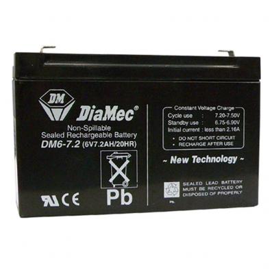 Diamec  DM672 szünetmentes akkumulátor, zselés, 6V 7,2Ah